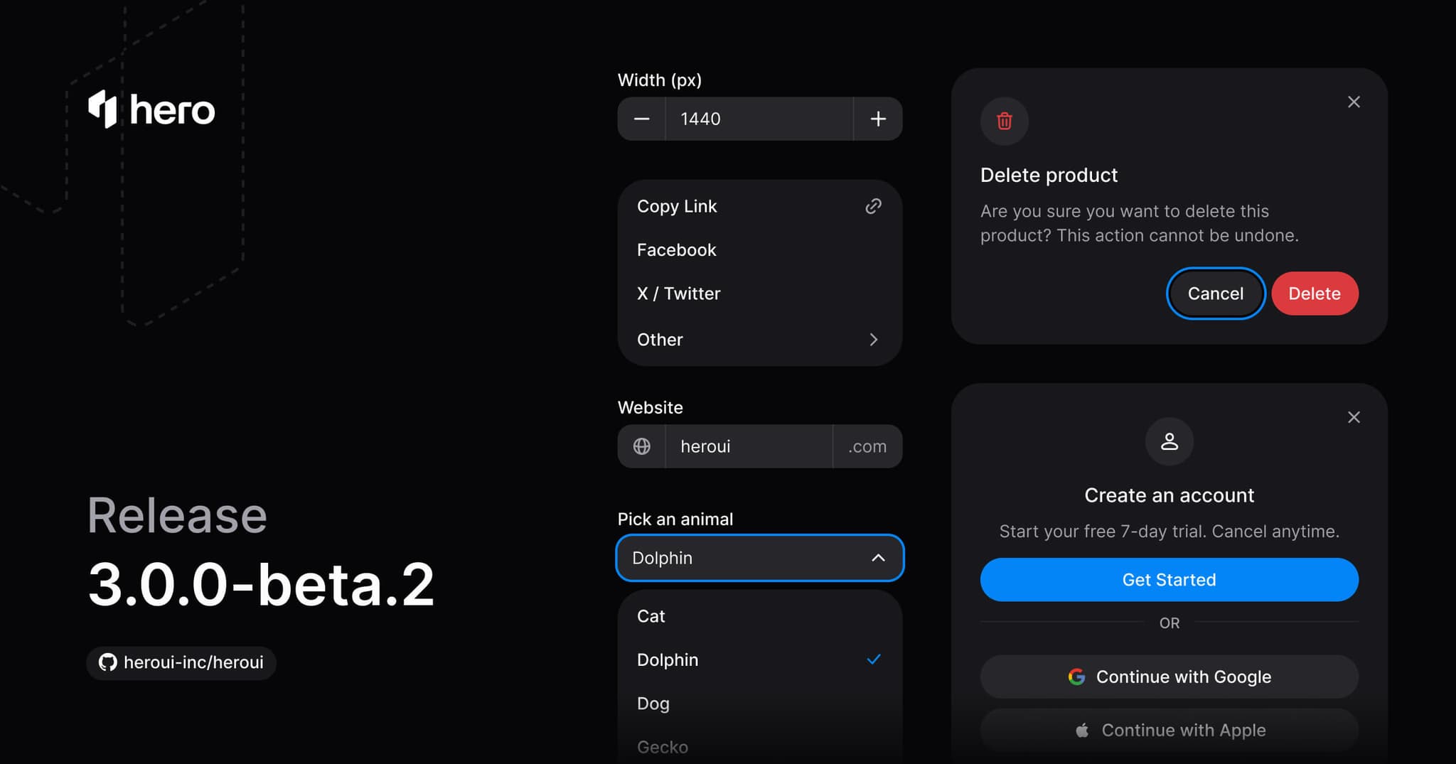 HeroUI v3 Beta 2